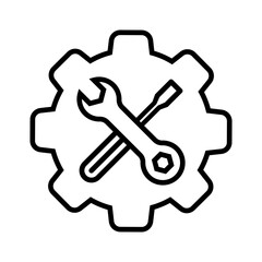 Technical support icon vector. Service station illustration sign. Engineer symbol. Maintenance logo.