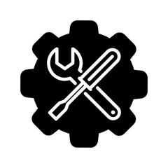 Technical support icon vector. Service station illustration sign. Engineer symbol. Maintenance logo.