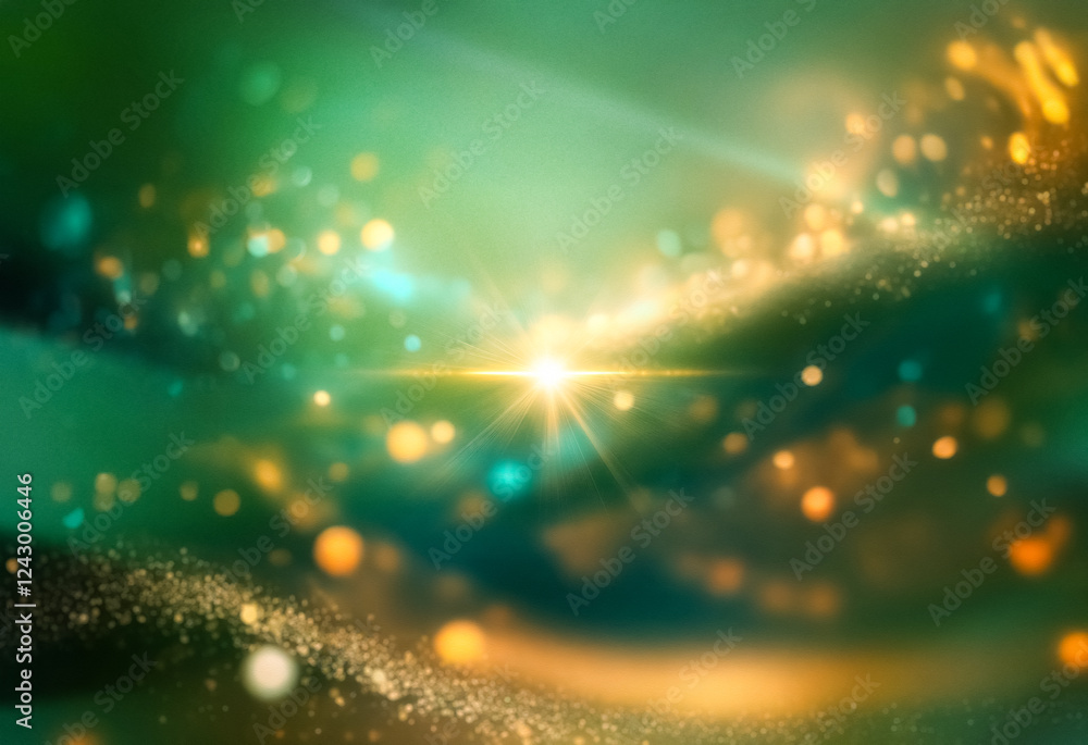 Poster An abstract green background with grainy texture and a gradient effect.