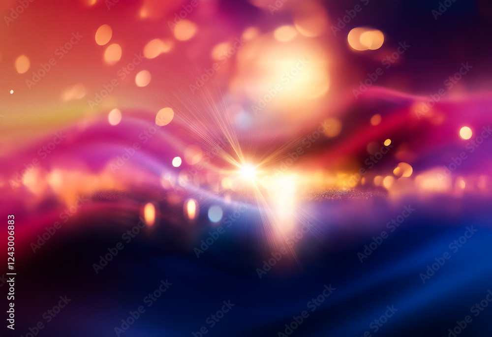 Poster abstract gradient background with a soft, grainy texture and subtle wavy lines.