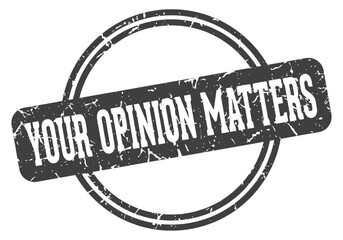 your opinion matters stamp