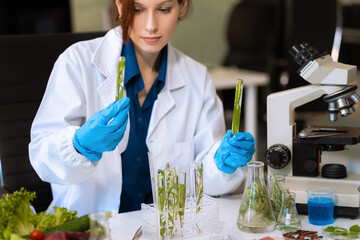 Fototapeta premium Nutrition specialists, exploring innovations in nutrition, psychiatry, and health science research.