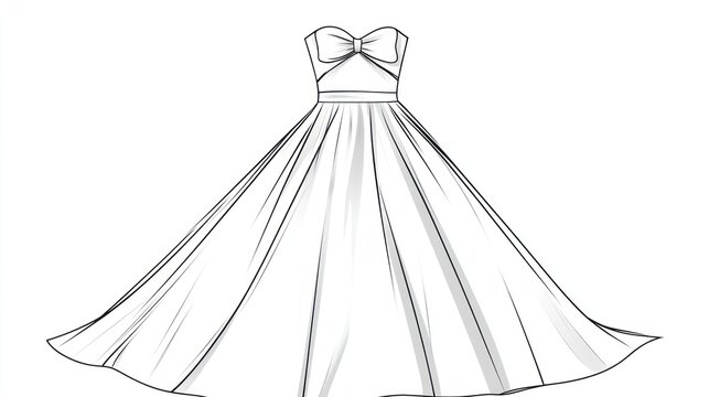 Sketched Wedding Gown Images – Browse 16,033 Stock Photos, Vectors, and  Video