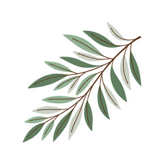  leafs vector illustration 