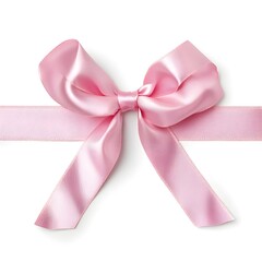 Pink Satin Bow, Elegant Ribbon, Gift Wrap