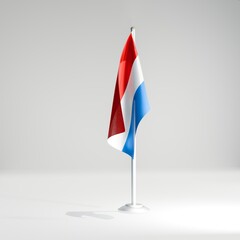 Fototapeta premium Luxembourg national desktop flag 3d image