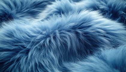 Obraz premium Soft Blue Fur Texture Close Up Image