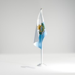 San Marino national desktop flag 3d image