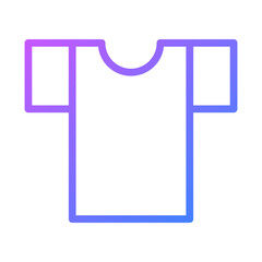 Gradient T-Shirt Icon for Fashion and Apparel