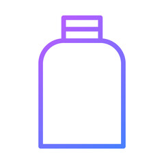 Minimalist Sanitizer Bottle Icon with Gradient