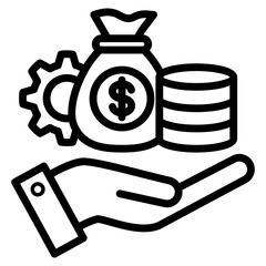 Asset Management  Icon Element For Design