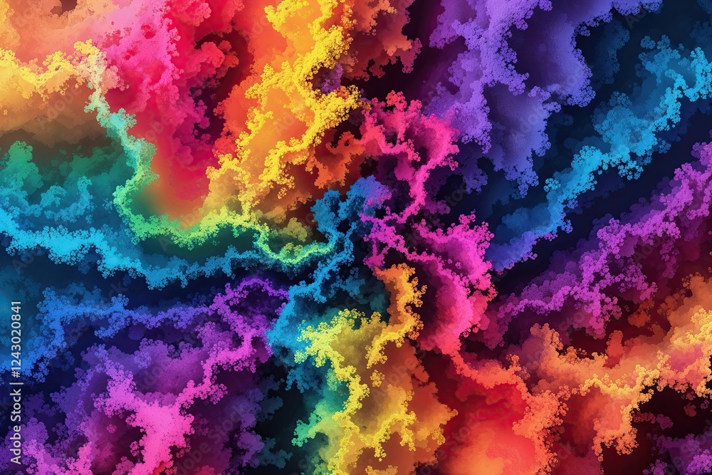 Poster vibrant abstract gradient background with elegant noise texture and lively color contrasts