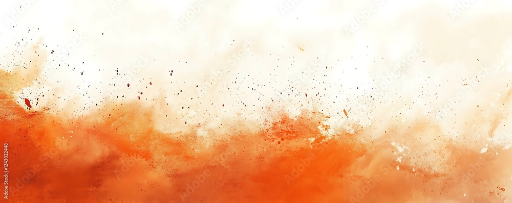 Poster soft gradient orange and white background, with a grainy texture offering a smooth transition of col