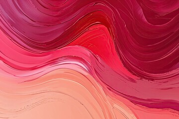 Vibrant Raspberry Red Peach Gradient Background with Unique Brushstroke Texture