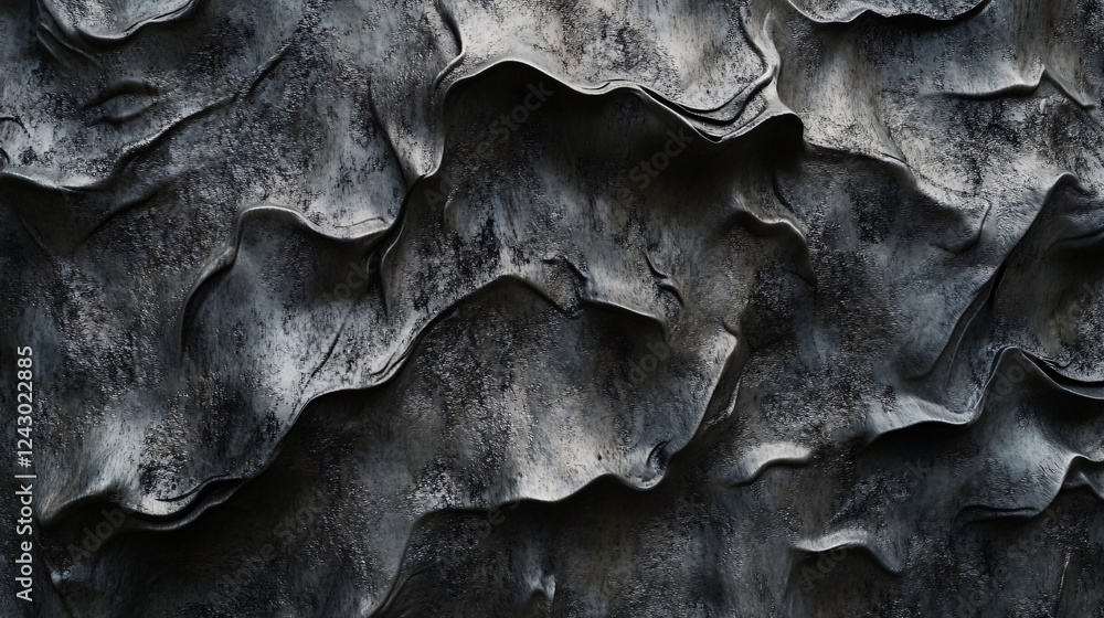Aufkleber Dark and rough stone texture background with abstract pattern