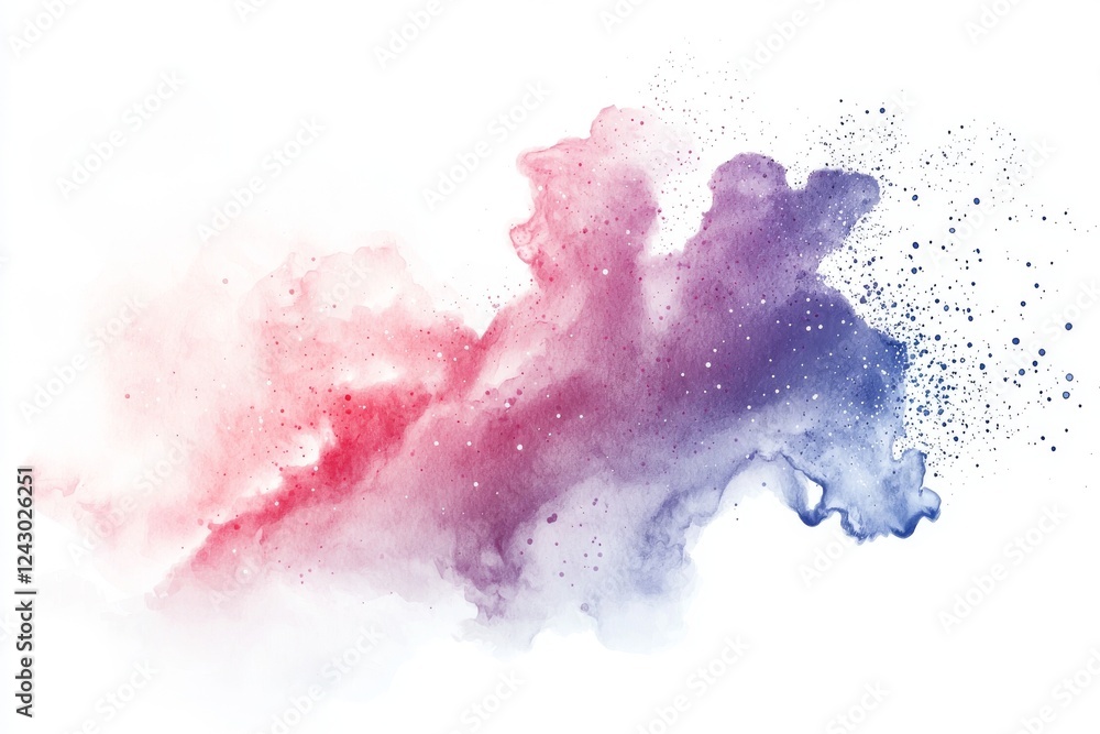 Poster swirling harmonious patterns in an abstract form, isolated on a clear background, created by generat