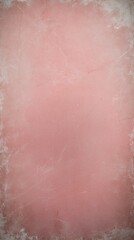 Fototapeta premium Bright pastel pink abstract textured erroded wall background. Grunge concrete texture wallpaper design. Blank dusty paper pattern light vertical stories backdrop. 
