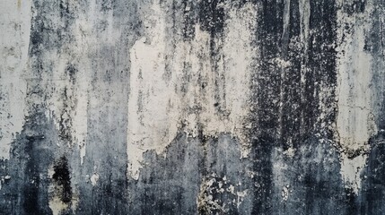 Fototapeta premium Old damaged concrete wall showing signs of aging and distress