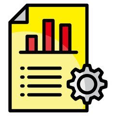 Management Reports  Icon Element For Design