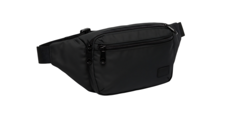 Black Waist Pack Bag Stylish Travel Hip Bag