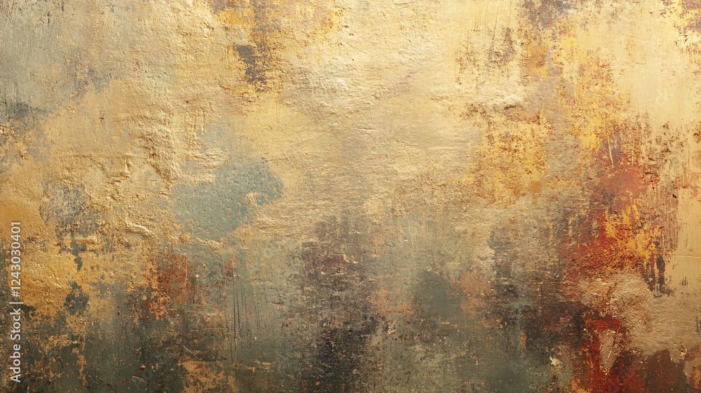 Aufkleber Gold abstract texture background showing grunge effect and copy space
