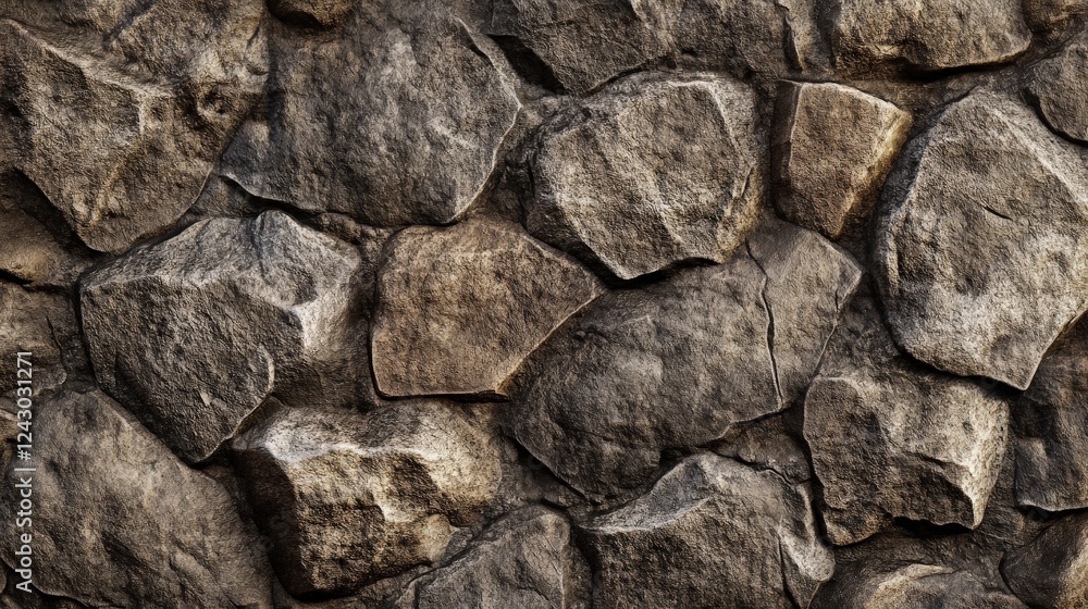 Poster textured surface of rough coarse grained stones ideal for backgrounds in design projects and natural
