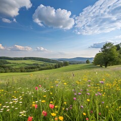 Fototapeta premium meadow with flowers