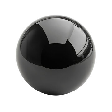 black plastic ball
