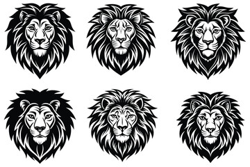 create lion a striking vector silhouettes illustration