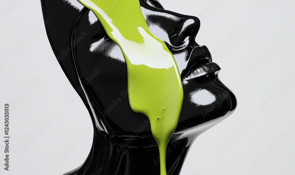 Poster captivating abstract art with vibrant fluid dynamics creating a stunning visual impact