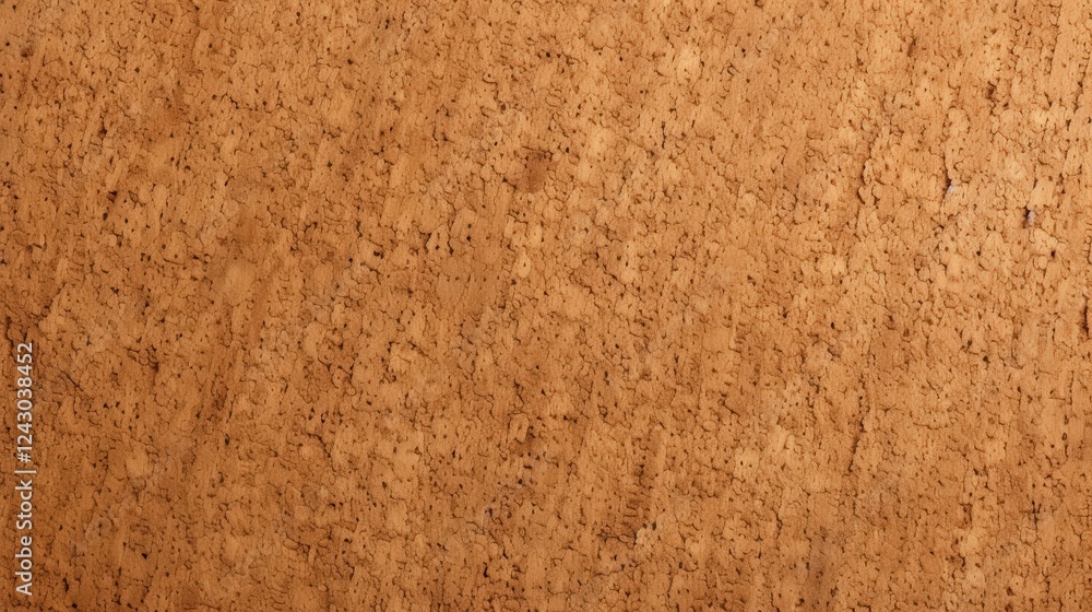 Poster close-up view of natural cork board texture with intricate patterns and warm tones ideal for interio