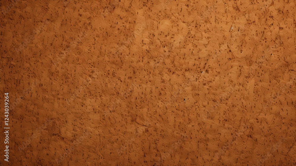 Poster close-up of natural cork board texture showing unique patterns and warm tones suitable for various d