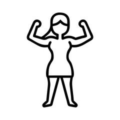 Strong Woman Silhouette