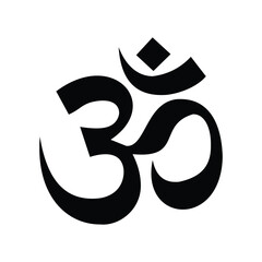 Om Hindu symbol. Aum icon of Hinduism.