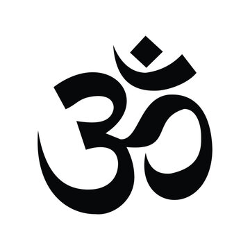 Om Hindu symbol. Aum icon of Hinduism.