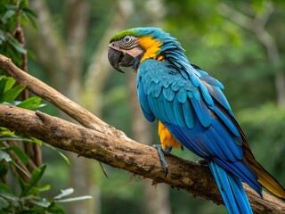 Obraz premium yellow and blue colour parrots