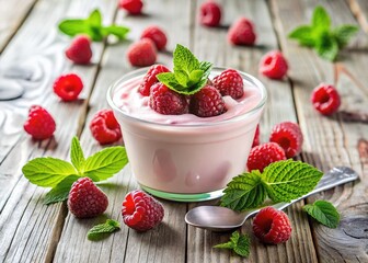 Rustic Raspberry Yogurt Delight