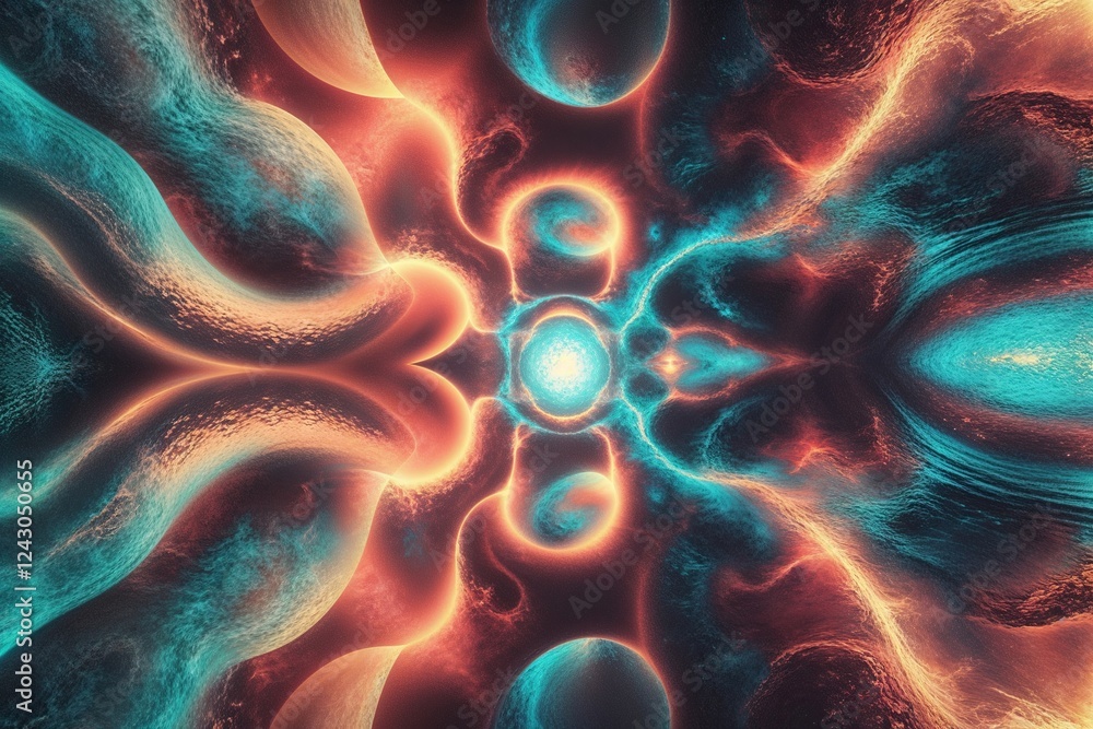 Aufkleber enchanting gradient overlay with retro visuals and captivating textures