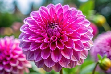 Stunning Macro Photography of a Pink Dahlia