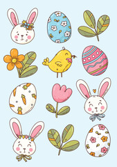 Easter cartoon card