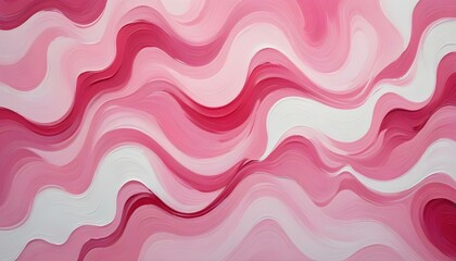 Formas onduladas abstractas de color rosa y blanco