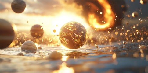 Exploring astrology and astronomy means delving into the Earth, outer space, and the solar system, featuring planets such as Mars, all set within the Milky Way galaxy