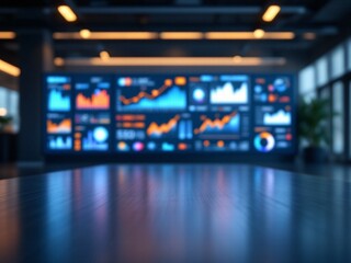Naklejka premium Data Driven Digital Marketing Strategy with Analytics Dashboard