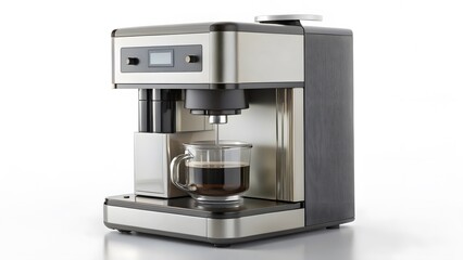 Espresso Machine Brewing Coffee