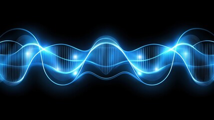 Abstract high tech technology background in futuristic particle mesh style
