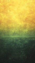 A beautiful abstract landscape featuring a gradient of warm yellow tones merging into a serene greenish sea, creating a tranquil and dreamy atmosphere.
