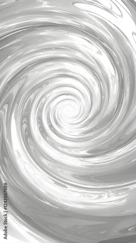 Poster a mesmerizing swirl of glossy white tones creates a dynamic, abstract pattern that evokes a sense of