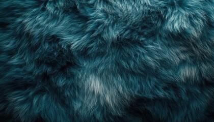 Fototapeta premium Teal Fur Texture Background Image