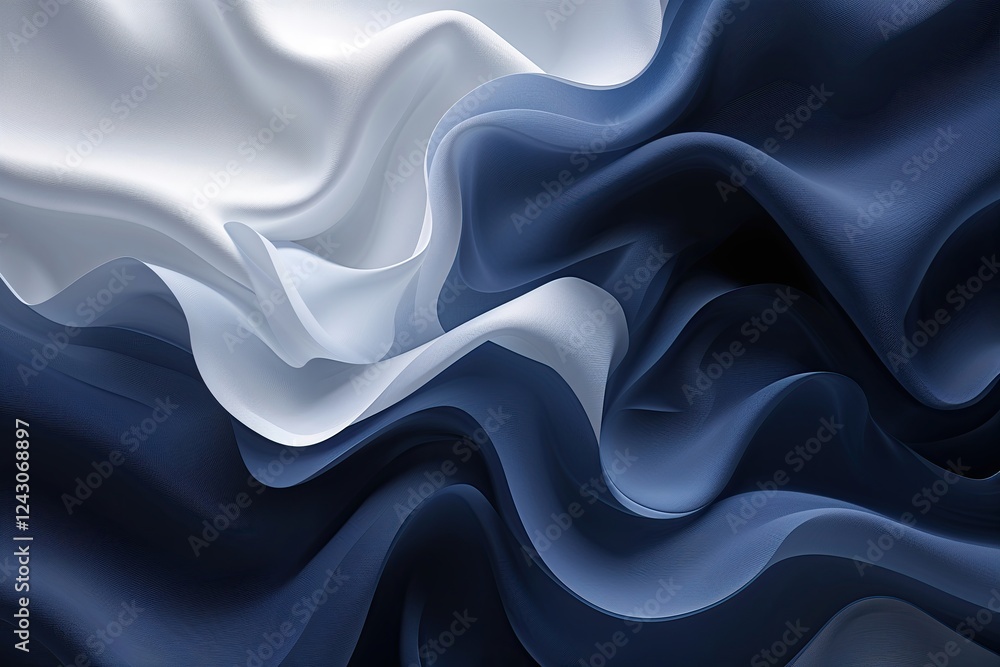 Aufkleber soft textured gradient background from white to dark navy abstract design