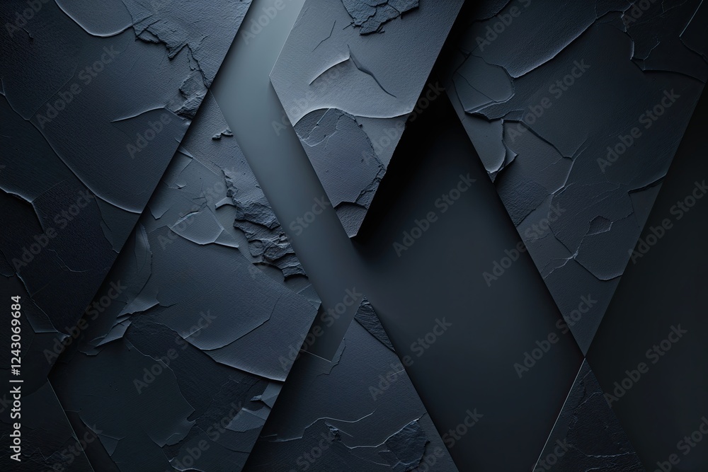 Poster intense dark gradient cutout effect with opaque shadow texture